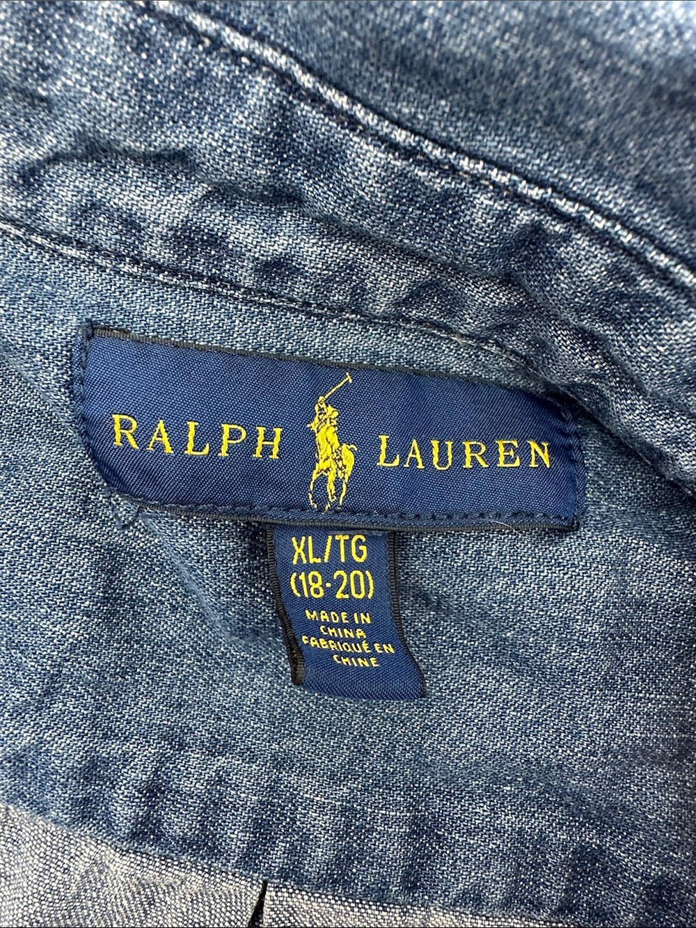 Polo by Ralph Lauren Blue Denim Button-Down Shirt - Picture 4 of 4